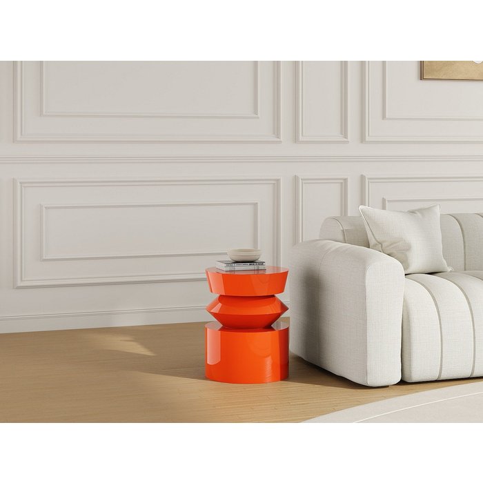 Mesa auxiliar de mdf - naranja lacado - nidima