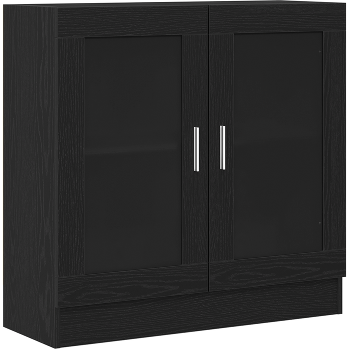 Biblioteca negro roble 82,5x30,5x80 cm madera compensada cfw77585