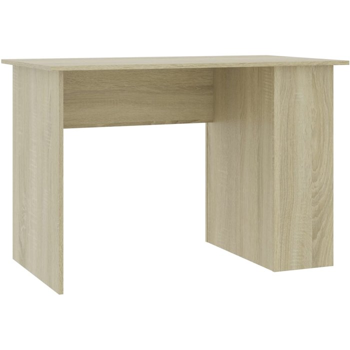 Escritorio madera contrachapada color roble sonoma 110x60x73 cm - comfortxl