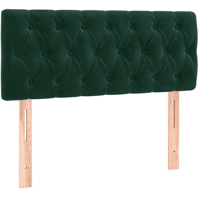 Cabecero cama - mueble cabecero de terciopelo verde oscuro 90x7x78/88 cm