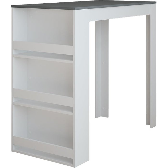 Vicco mesa de bar repose, blanco/antracita, 57 x 117 cm
