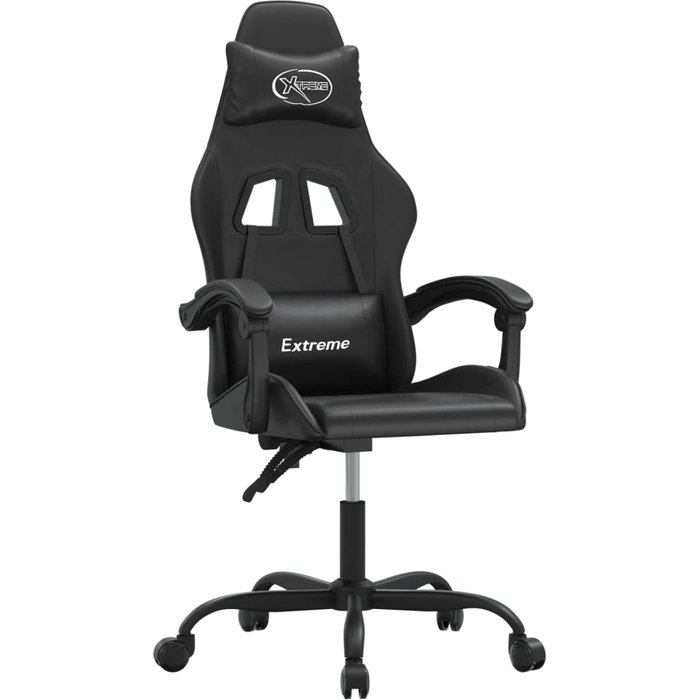 Silla gaming | silla de oficina giratoria cuero sintético negro cfw22598