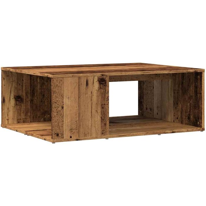 Mesa de centro madera de ingeniería envejecida 90x67x33 cm - comfortxl