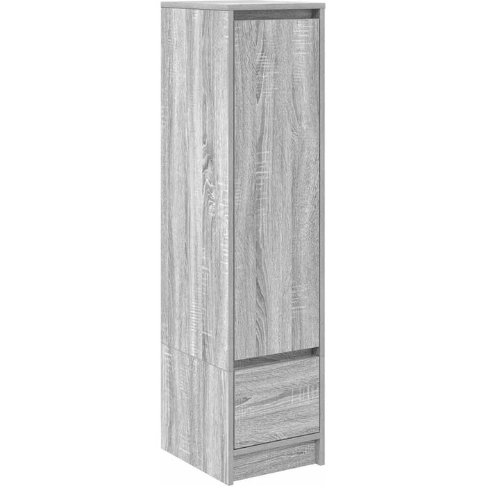 Aparador alto sonoma gris 29,5x34x119,5 cm madera de ingeniería - comfortxl