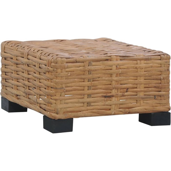 Maison exclusive - mesita de ratán natural 47x47x28 cm