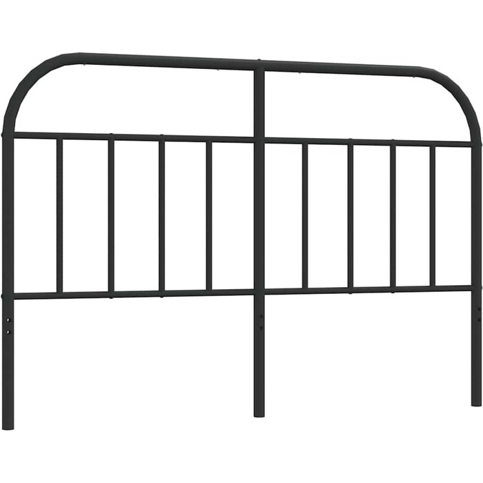 Cabecero cama - mueble cabecero de repuesto de metal negro 140 cm