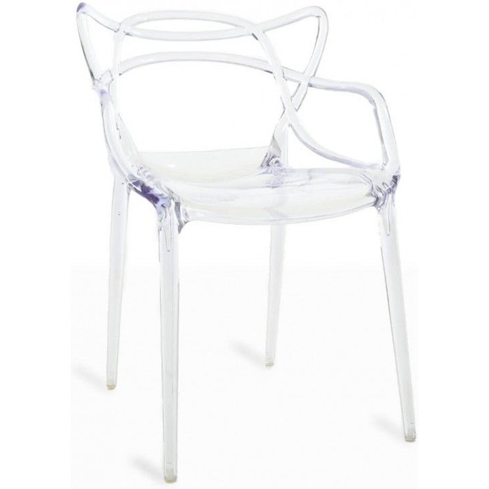 Silla moderna con reposabrazos transparentes beliano