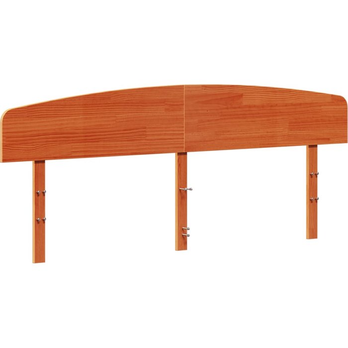 Cabecero de cama - mueble cabecero madera maciza de pino marrón cera 200 cm
