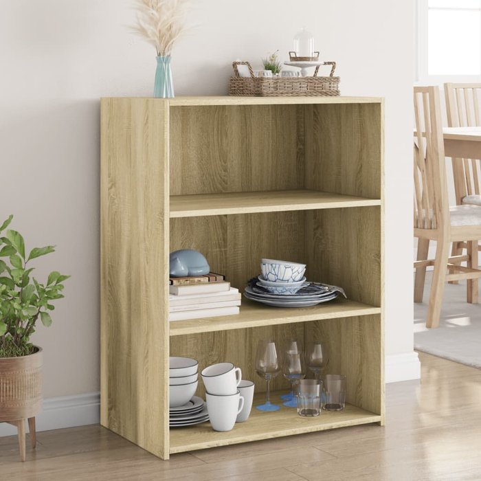 Aparador roble sonoma 70x41x93 cm madera contrachapada