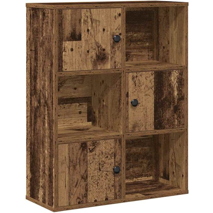 Estantería madera de ingeniería color envejecido 60x24x76,5 cm – comfortxl