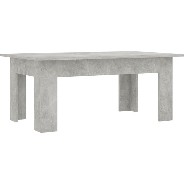 Mesa de centro de contrachapado gris hormigón 100x60x42 cm - comfortxl