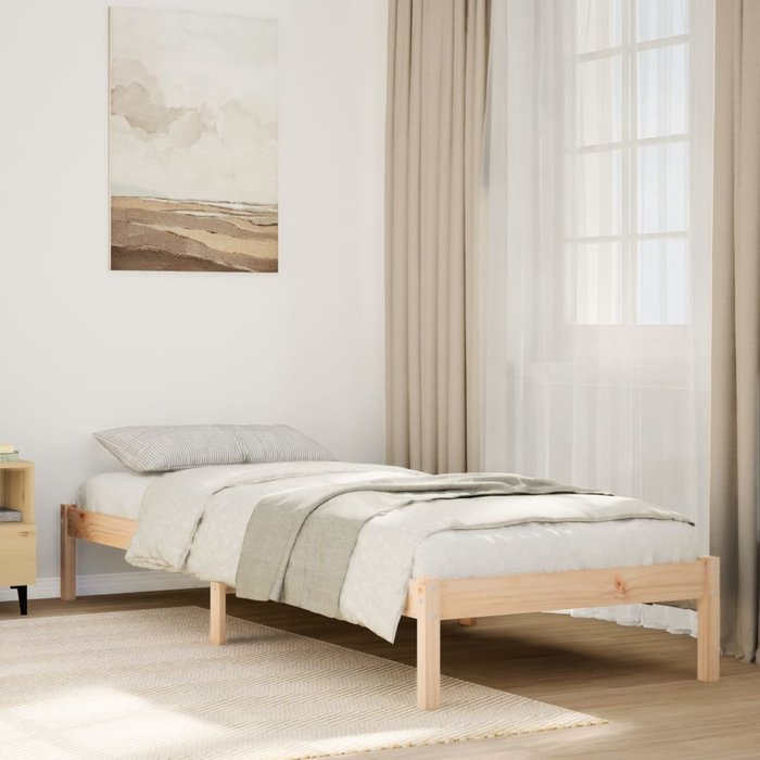Maison exclusive - cama extralarga sin colchón madera maciza de pino 80x210 cm