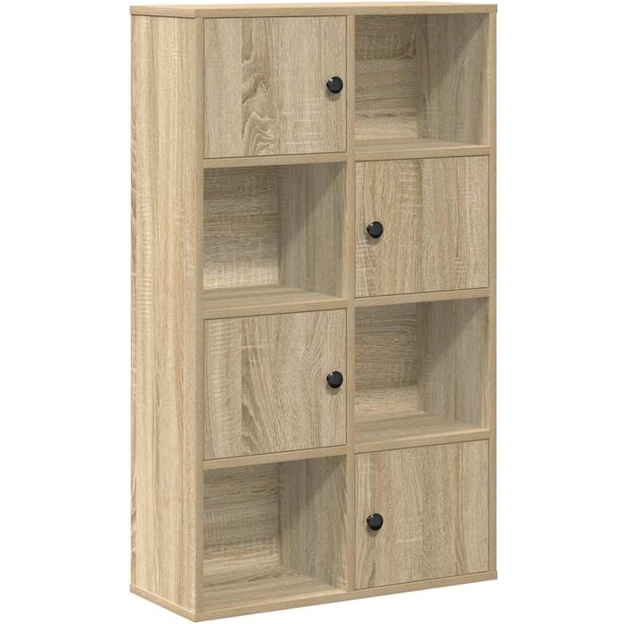 Estantería de madera de ingeniería roble sonoma 60x24x101,5 cm – comfortxl