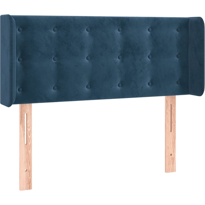 Cabecero cama - mueble cabecero de terciopelo azul oscuro 83x16x78/88 cm