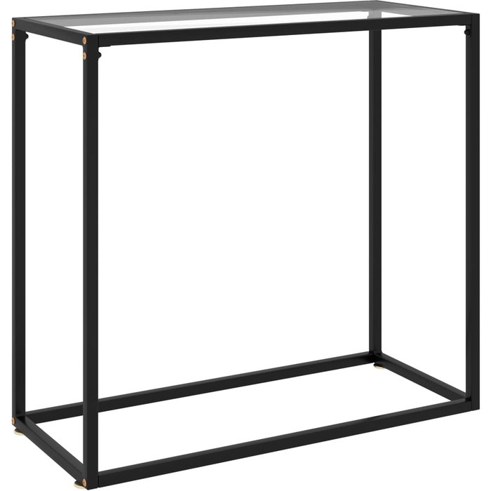 Consola transparente de cristal templado de 80x35x75 cm