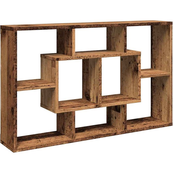 Estantería pared madera contrachapada madera vieja 85x16x52,5cm – comfortxl