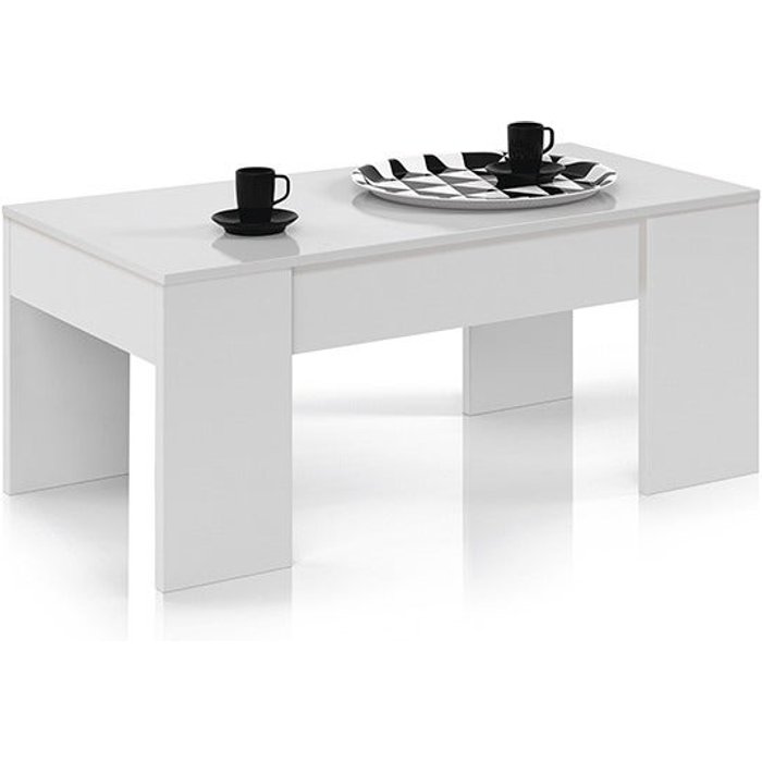 Mesa de centro elevable alfa-blanco artik