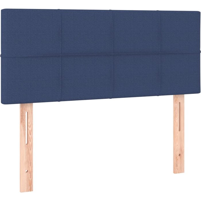Cabecero de tela azul 90x5x78/88 cm - comfortxl