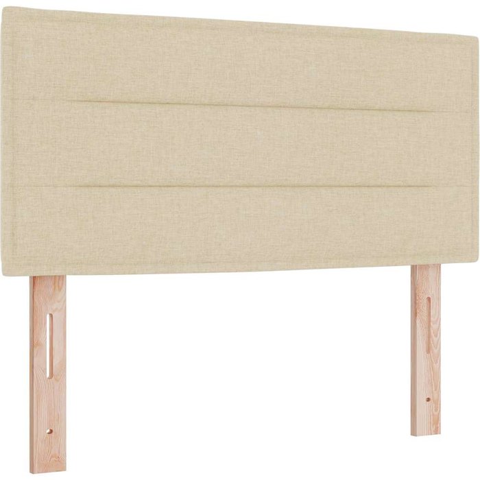 Cabecero led diseño lineal crema 80 cm tela