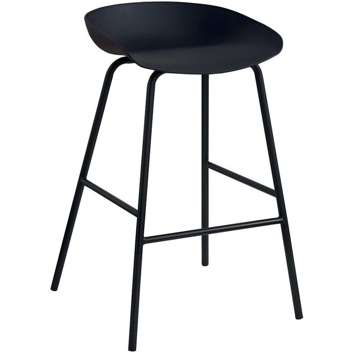 Silla de mostrador de diseño negro. colección sira