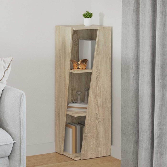 Estantería lateral sonoma oak de 33 x 32 x 100,5 cm - pangivo