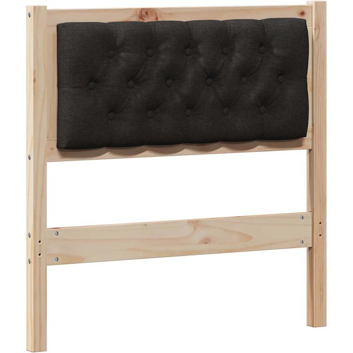 Cabecero cama - mueble cabecero otro marrón y negro 75 cm madera maciza de pino