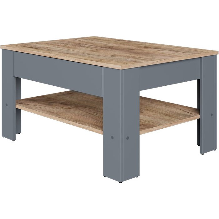 Vicco mesa de centro milan, antracita/roble dorado, 92.2 x 65 cm