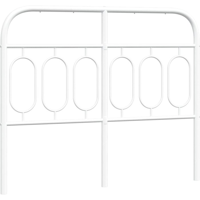 Cabecero cama - mueble cabecero de repuesto de metal blanco 120 cm
