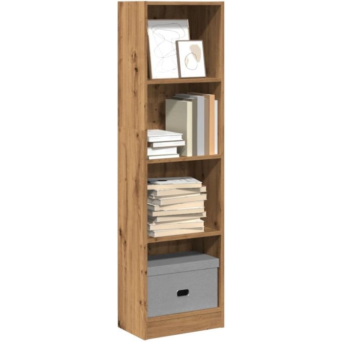 Estantería de madera de ingeniería roble artesano 40x24x143 cm vidaxl