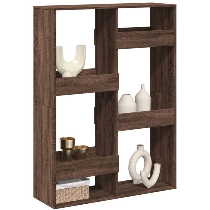 Separador de ambientes madera marrón roble 100x33x135 cm vidaxl