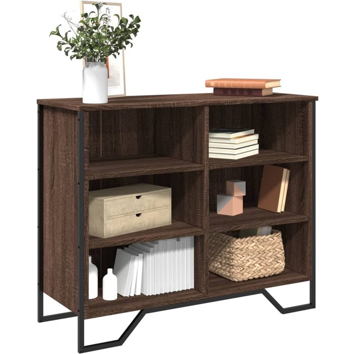 Maison exclusive - aparador madera contrachapada roble marrón 91x35,5x74,5 cm