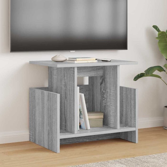 Mueble de tv sonoma gris 50 x 35 x 45 cm madera de ingeniería