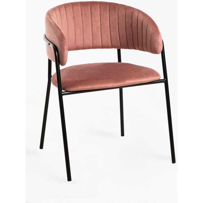Regalos miguel - sillas comedor - silla moniel black terciopelo - rosa