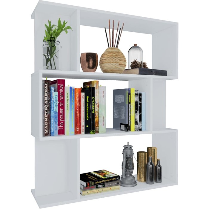 Estantería/divisor madera contrachapada blanco 80x24x96 cm – comfortxl