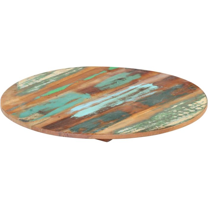 Tablero redondo de 50 cm y 15-16 mm de grosor. madera reciclada.