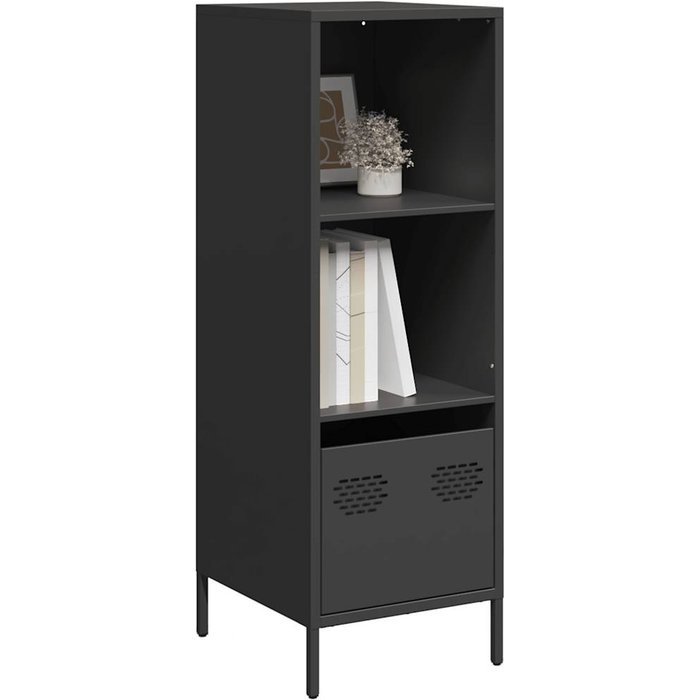 Maison exclusive - aparador acero negro 35x39x103,5 cm