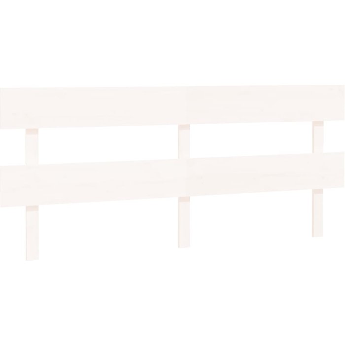 Cabecero de cama madera maciza de pino blanco 184x3x81 cm - comfortxl