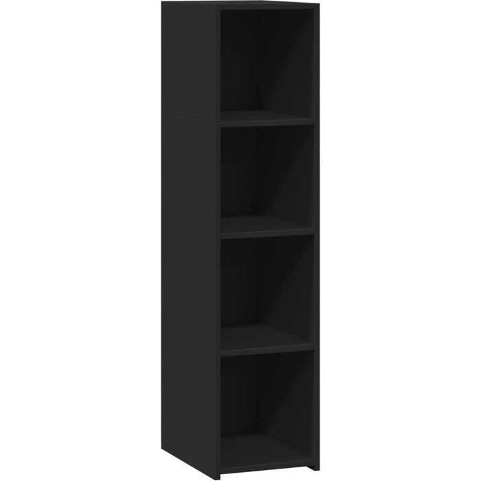 Aparador alto madera de ingeniería negro 30x41x124 cm - comfortxl