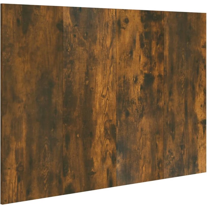 Cabecero cama - mueble cabecero madera contrachapada roble ahumado 120x1,5x80 cm