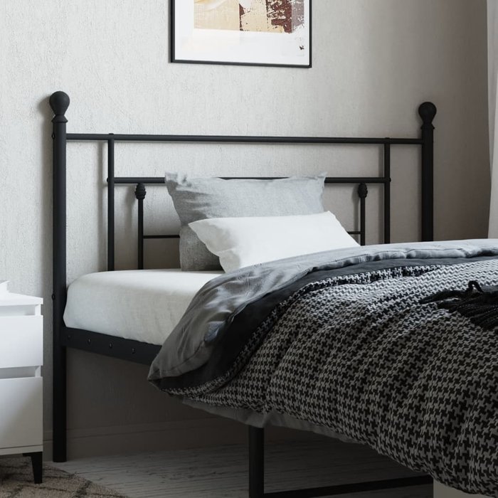 Maison exclusive - cabecero de metal negro 107 cm