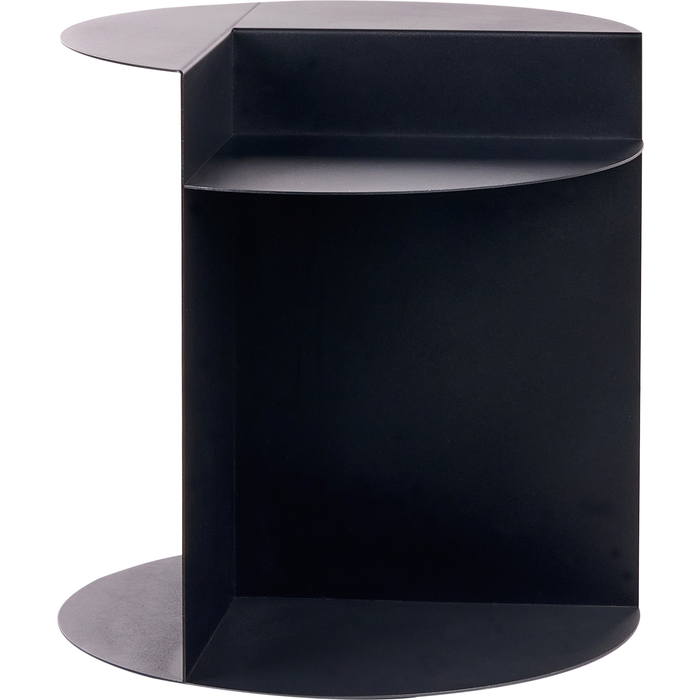 Beliani mesa auxiliar taggart metal negro