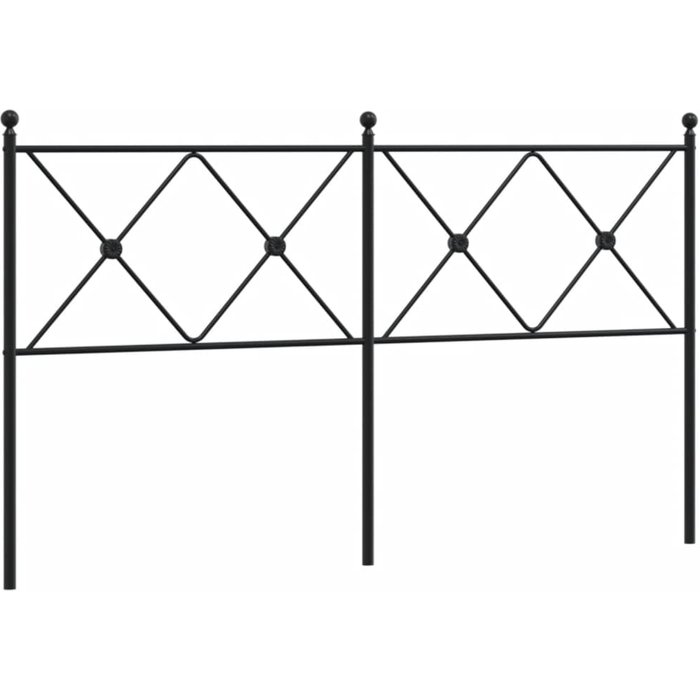 Cabecero,panel de cabecera,decoración de pared de metal negro 160 cm cfw65523