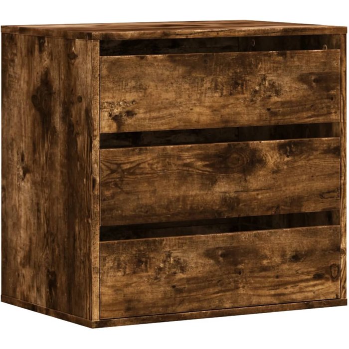 Cajonera de esquina madera ingeniería roble ahumado 60x41x58 cm