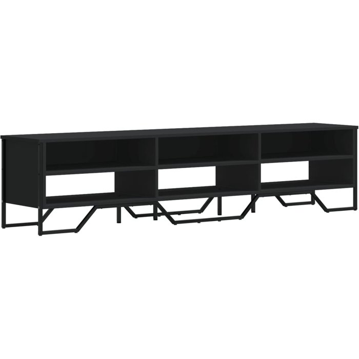 Mueble tv | mueble de salón madera de ingeniería negro 180x34x41 cm cfw21439