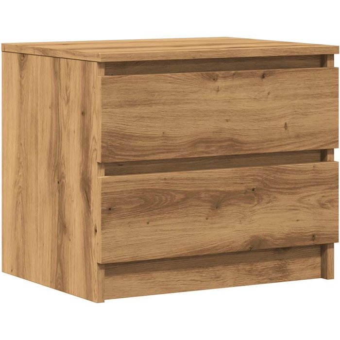 Mesita de noche madera de ingeniería roble artisan 50x40x43.5cm - comfortxl