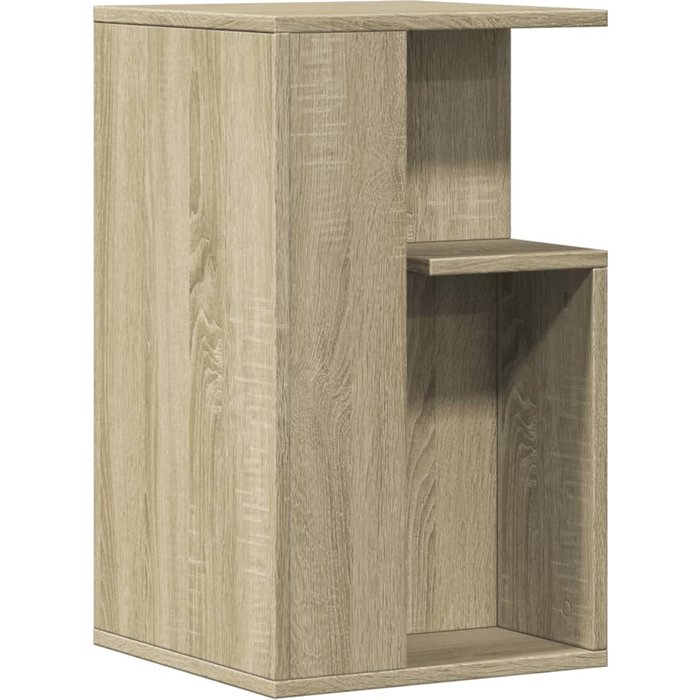 Mesa auxiliar roble sonoma 35x35x60 cm madera contrachapada