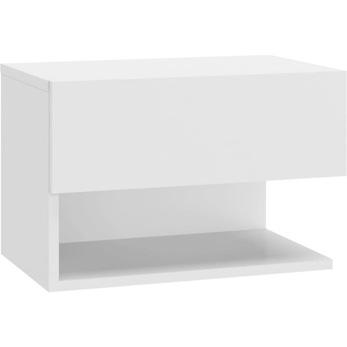 Mesita de noche de pared blanco