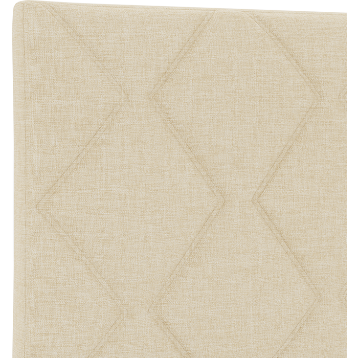 Cabecero crema 100 cm tela vidaxl