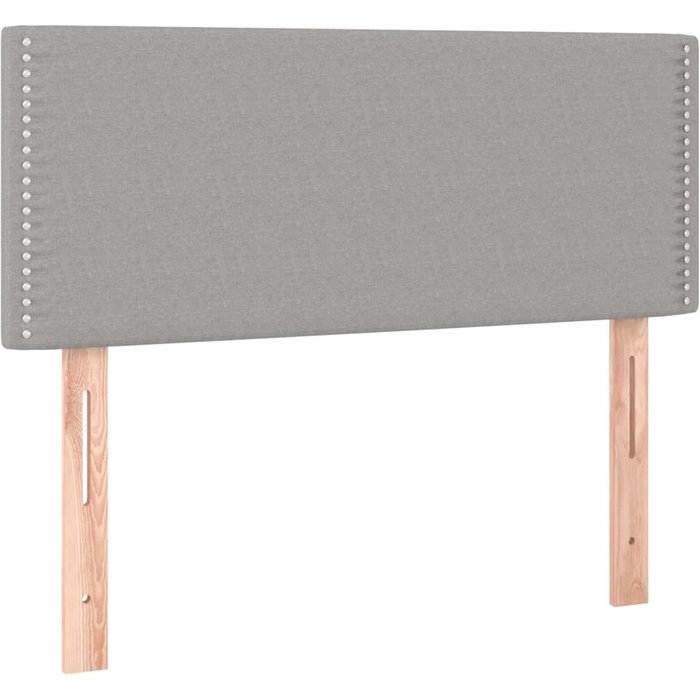 Cabecero de tela gris claro 100x5x78/88 cm - comfortxl