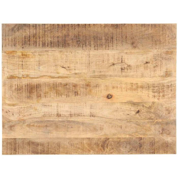 Tablero de mesa, madera maciza de mango, 25-27 mm de grosor, 90x60 cm
